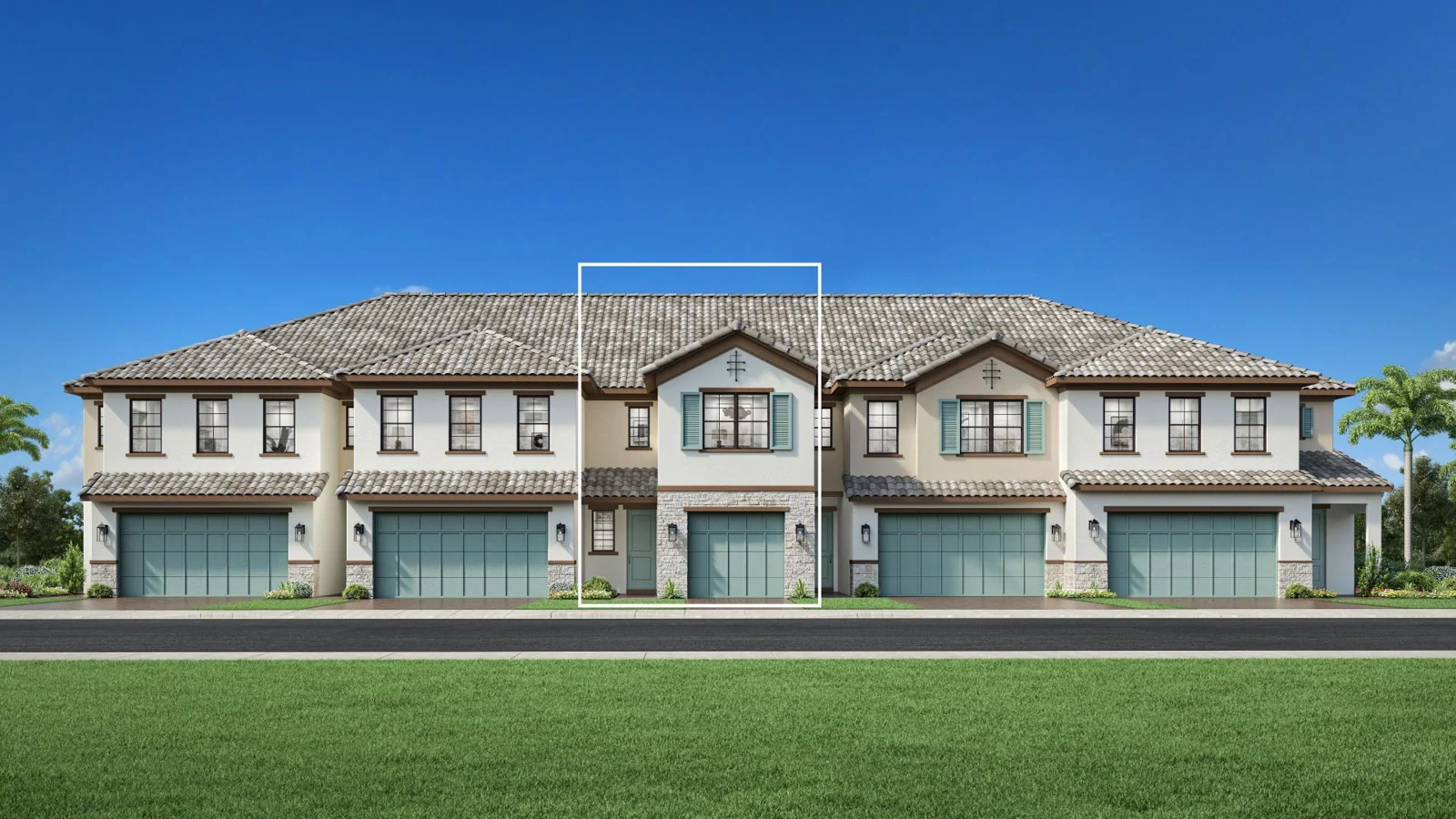 Gardener representative Mediterranean exterior rendering