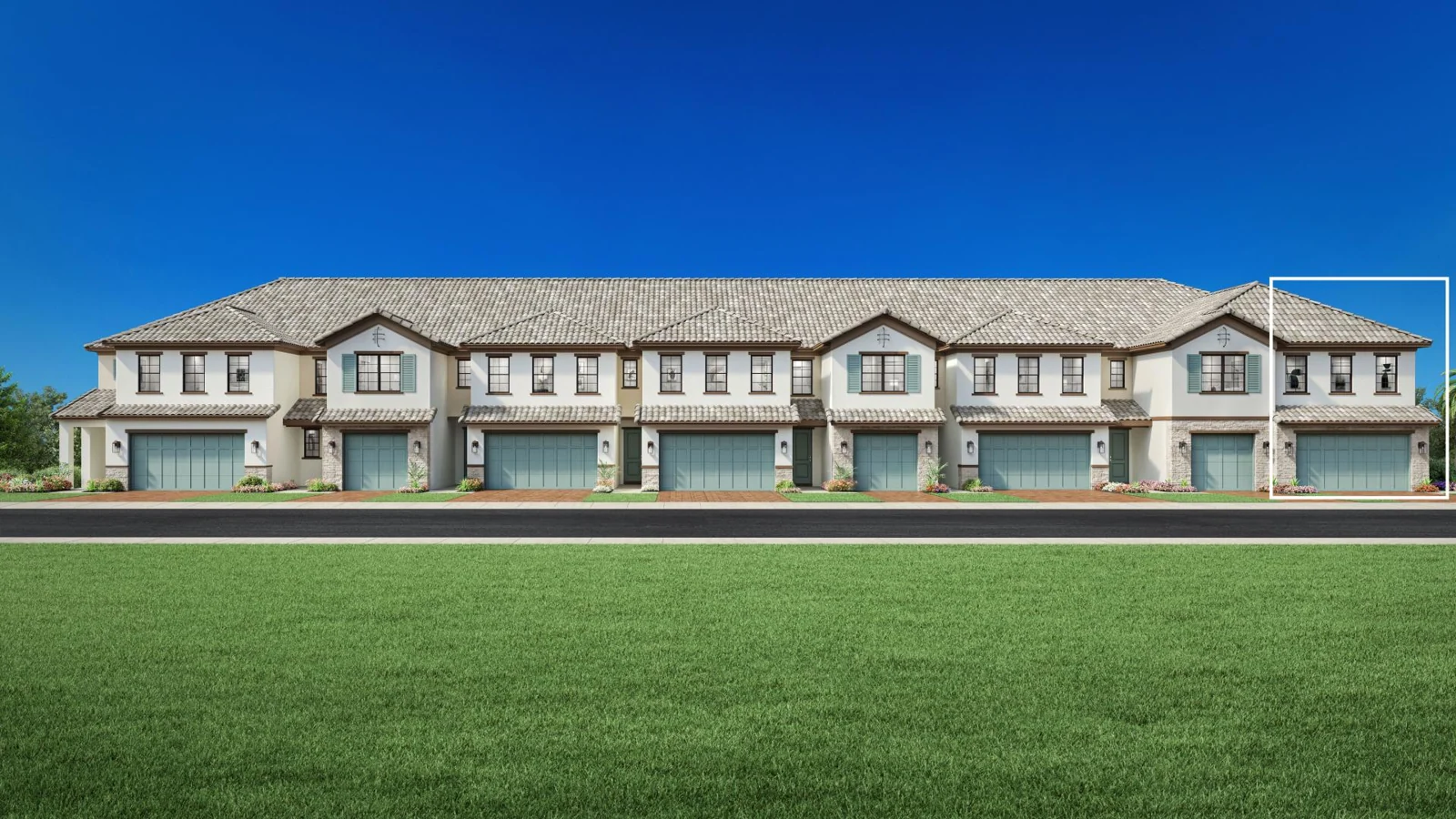 Mandarin Elite representative Mediterranean exterior rendering