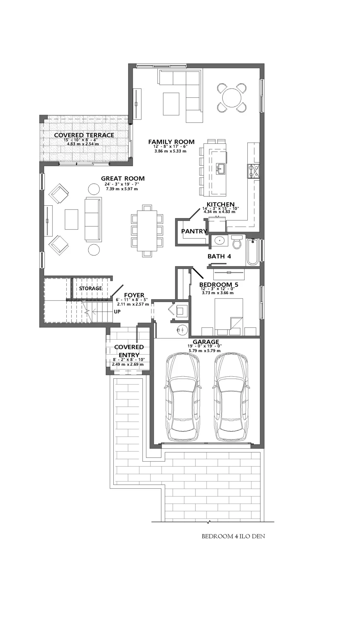Hanford first-floor conceptual builder plan.