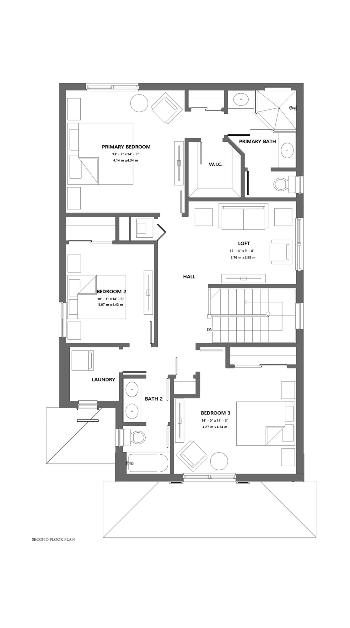 Doheny second-floor conceptual builder plan.